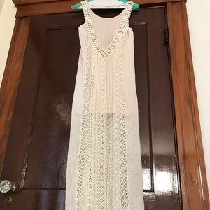 Cream boho dress